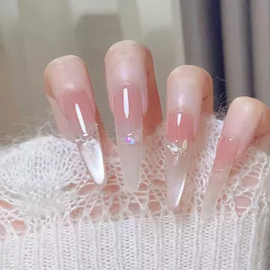 Ngọc Bướm Gradient Nhấp Nháy Mắt Mèo Tính Khí Cao Cấp Làm Trắng Móng Tay Tay Nguyên Chất Miếng Dán Có Thể Tháo Rời