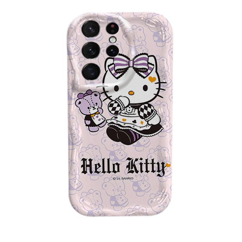 Ốp Silicon Hoạt Hình Cho Samsung S20 S21 S22 S23 S24 S25 S26 + FE Plus Ultra 3D Bảo Vệ Vỏ Điện Thoại Mềm TPU Kitty Sinh Viên Ốp Lưng Chống Sốc