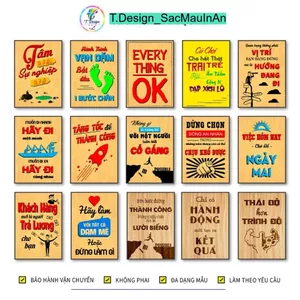 25 Tranh Động Lực 20x30 30x40 cm Treo Tường Có Khung Nổi Tuyệt Đẹp Mẫu Slogan Tạo Động Lực