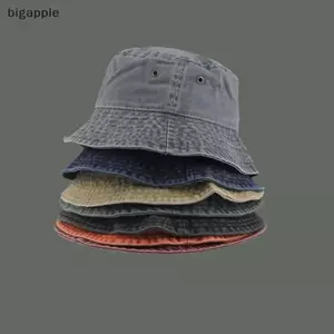 Mũ ngư dân Denim cổ điển phong cách Hồng Kông bigapple - Mũ câu cá chống nắng RDG