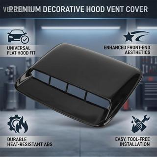 VBESTLIFE CHICIRIS Động Cơ Ô Tô Hood Cửa Thoát Khí Thông Hơi Bao Viền 40x28 cm Đa Năng Màu Đen Bóng Bonnet Lượng dành cho Xe Ô Tô