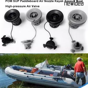 NEWIDEA Kayak Assault Boat Valve, Xám Đen 6.2 * 5cm SUP Paddleboard Air Nozzle, Phụ kiện ván lướt sóng van khí áp suất cao POM