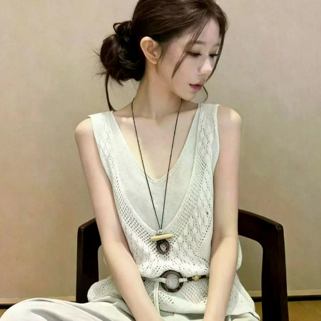 Áo Nữ Retro Thân Thiện Hàn Quốc Độc Đáo Đẹp Ngày Lễ Dệt Kim