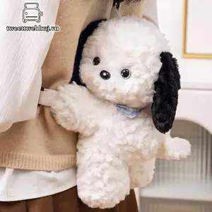Tweeduj Túi đeo chéo mèo sang trọng dễ thương Túi đeo vai cho chó mềm Nhẹ có dây đeo có thể tháo rời Túi động vật thêu cho nữ Quà tặng VN