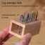 Nhíp 18 Lỗ Gỗ Móng Tay Khoan Bit Giá Đỡ Đứng Hiển Thị Hộp Bảo Quản Móng Tay Đầu Sắp Xếp Rỗng Hộp Đựng Dụng Cụ Làm Móng Tay VN