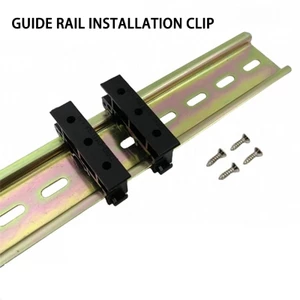 Exhila 10 Cặp Cường Lực Nhựa PCB Gắn Chân Đế DIN Rail Gắn Adapter Cho Lắp Đặt Bảng Mạch Bền Đẹp