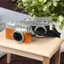 MỚI 1 Máy Ảnh Mini Mô Hình Nhà Búp Bê Thu Nhỏ Retro Camera Mô Hình Trang Trí Đồ Chơi Có Thể Tỏa Sáng SKY