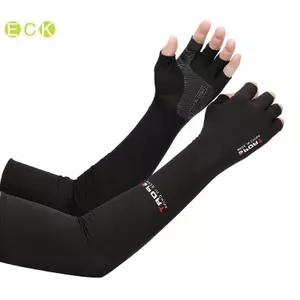 2 Chiếc Tay Thể Thao Đi Xe Đạp Chạy Câu Cá Leo Cánh Tay Chống Nắng Chống Tia UV Băng Mát Tay Với 5 Ngón Tay Còng Đẹp