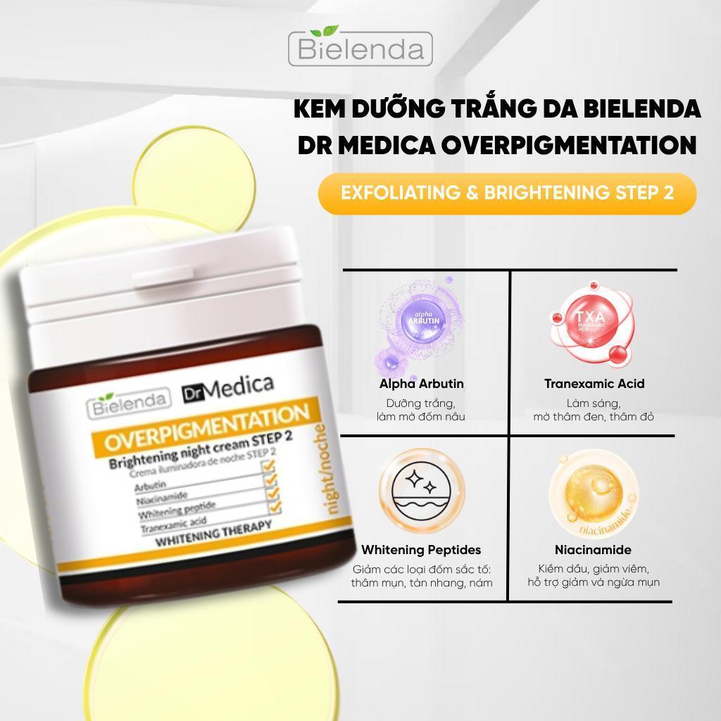 Kem dưỡng trắng da Bielenda Dr Medica Overpigmentation Brightening Step 2 50ml
