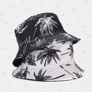 Mũ ngư dân PYCOU, Mũ chống nắng thoáng khí, Mũ chống nắng in vành rộng thời trang Xuân hè