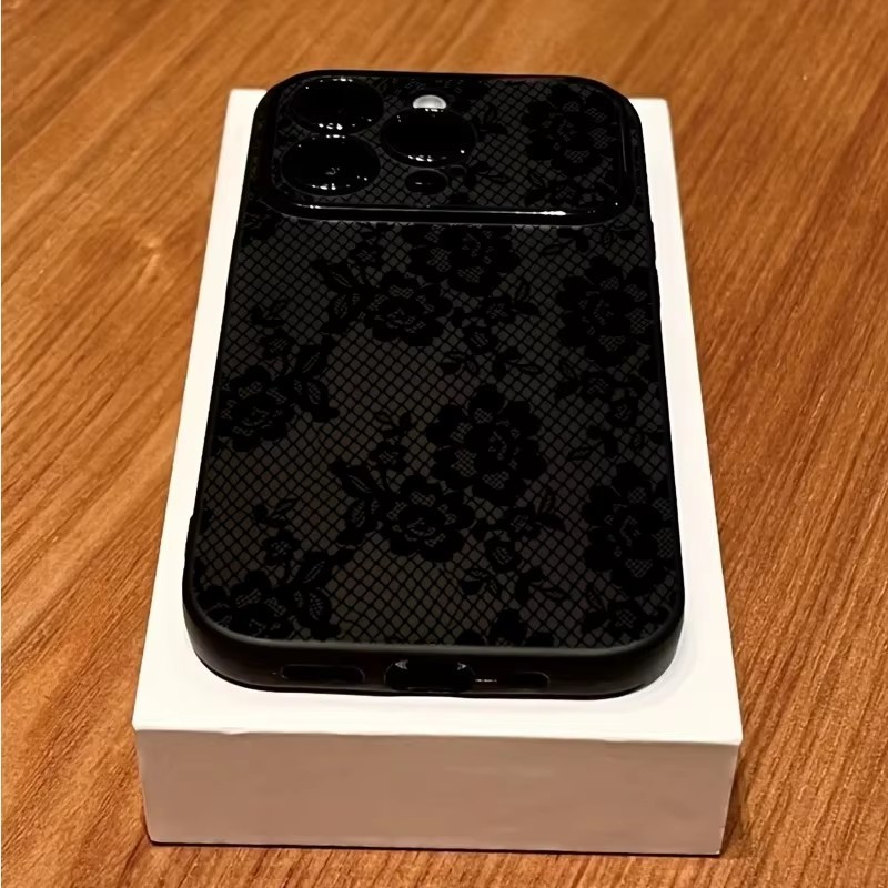 Chi Tiết Ren Hoa Ốp Lưng Điện Thoại iPhone 17 16 15 14 13 12 11 Pro Max XS X XR 16 15Plus Vỏ Silicon Mềm Chống Sốc