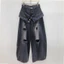 Retro Quần Lót Cao Cấp Ống Rộng Quần Jean Nữ 2026 Phong Cách Mới Đau Khổ Drape Scimitar Quần Wasteland Phong Cách Quần