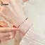 KUZHEN Luy Tre Handmade Bện Dây Đỏ Vòng Tay Dành Cho Nữ Dây Đeo Tay Có Thể Điều Chỉnh Dành Cho Người Bạn Thân Người Yêu Quà Tặng HOT