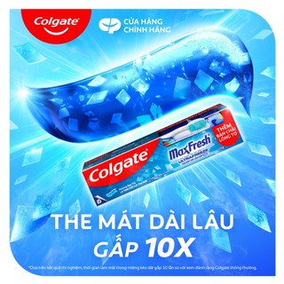 Kem đánh răng Colgate Maxfresh bạc hà the mát 225g/tuýp tặng bàn chải