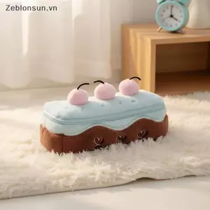 # HB # Kawaii Cherry Cake Fuzzy Plush Pencil Case Dung tích lớn Đồ dùng học tập dễ thương Văn phòng phẩm Hộp đựng túi Quà tặng học sinh.