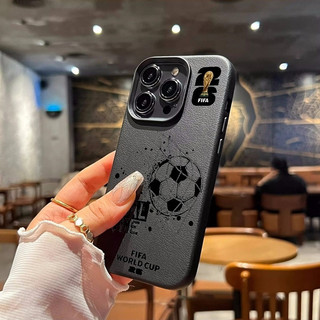 Lưới Bóng Đá Thích Hợp Cho iPhone 11 Pro Max 15 Pro XS Max 17 ProMax 12 Pro Max 14 Pro 7 Plus 13 Pro Vỏ Họa Tiết Da Giả Chống Mài Mờ