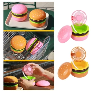 Quạt mini sạc usb BTM ở dạng Hamburger Hoạt động tiếng ồn thấp 9 5Cm Chiều cao tích hợp trong gương cho bạn bè