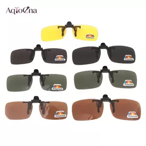AqToCna Xe Lái Xe Kính Phân Cực Kính Chống Nắng Nhìn Ban Đêm Kẹp Trên Kính Mát Phụ Kiện Nội Thất AqToCna