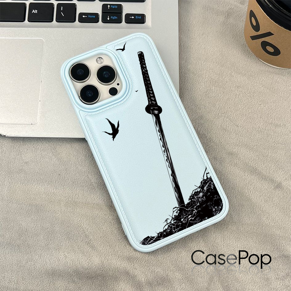 Hình bóng kiếm Samurai cho iPhone 17/16 Pro