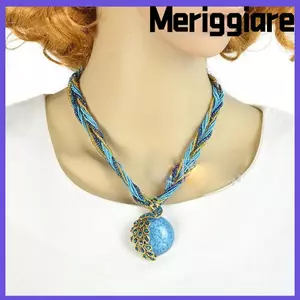MERIGGIARE Retro Vòng Cổ Nữ Thiết Kế Mặt Dây Thời Trang
