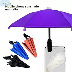 Giá đỡ ô điện thoại JVSUB, có kẹp ô điện thoại tấm che nắng chống chói, chống nắng Mini chống nước Điện thoại phổ thông ô chống nước ngoài trời