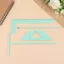 THEGIRL8B Binding Ruler Set, T-ruler Notebook Ruler Scrapbooking Tool, Dụng cụ vẽ Tạp chí L-ruler Spacing Guide Book Binding Ruler DIY Craft