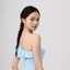 Luchuan Xù Cao Cấp Yoga Top Một Vai Slanted Vai Yoga Tay Ngắn Thể Dục Ngoài Trời Thoáng Khí