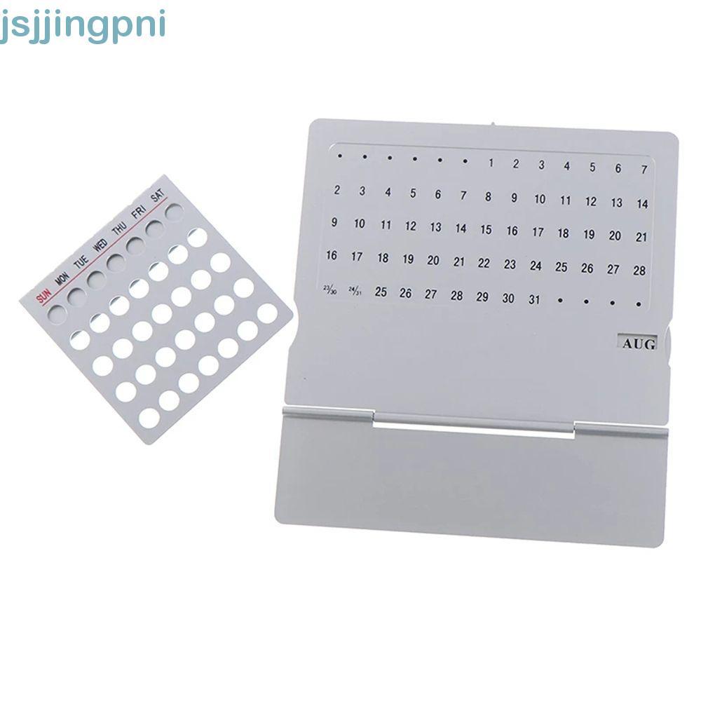 JSJJING Lịch 100 Năm Bền Hợp Kim Nhôm Siêu Độc Đáo Vật Dụng Văn Phòng Tiếng Anh Cho Gia Đình Lịch Vạn Niên