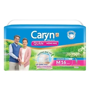 Tã bỉm quần Caryn siêu mỏng nhẹ dành cho người già M16/M32/L14/L28/XL12/XL24