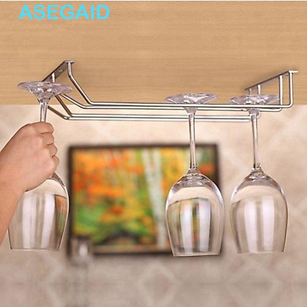 ASEGAID Giá Đựng Rượu Sắt Hữu Ích Giá Treo Tường Nhiều Kích Thước Hàng Đơn Cốc