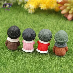 HFTOY Mini Cặp Đôi Nhân Vật Bà Nội Ngọt Ngào Tình Nhân Cặp Đôi Trang Trí Cho Cổ Tích Gard ~