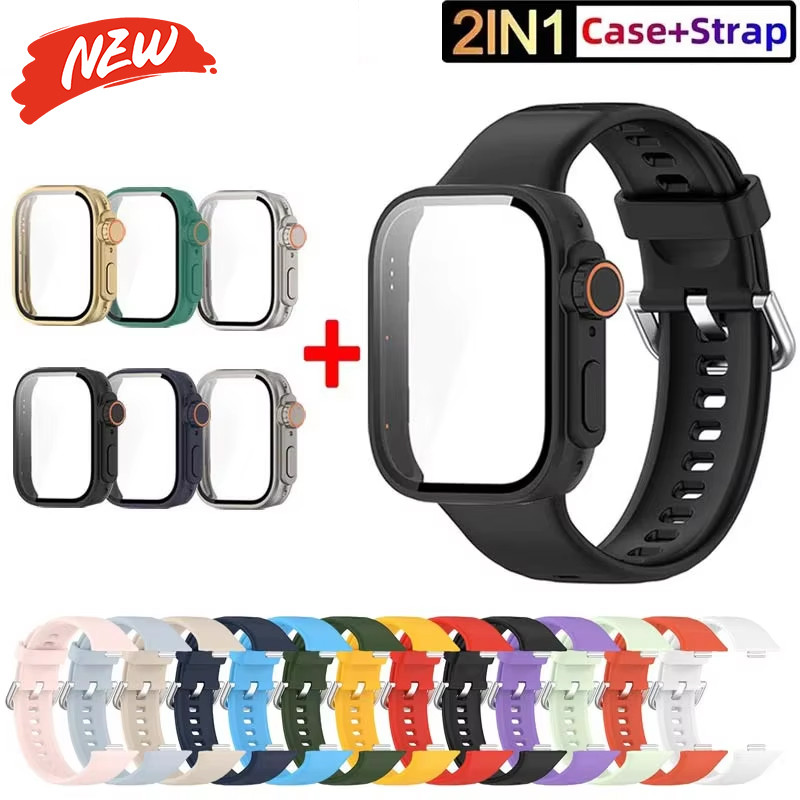 Dây đeo silicon + vỏ cho Huawei Watch Fit 5 Pro / Fit 5 / Fit 4Pro / Fit 4 vỏ cản thay thế