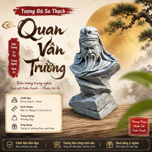 TƯỢNG ĐÁ SA THẠCH QUAN VÂN TRƯỜNG MINI – BIỂU TƯỢNG TRUNG NGHĨA, TRẤN TRẠCH PHONG THỦY