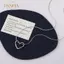 PNPIA- Mặt Dây Chuyền Hình Trái Tim Xương Rắn Dây Xích Nelace Thiết Kế Rỗng Thanh Lịch Đơn Giản Phong Cách Hàn Quốc Xương Đòn Dây Xích Dành Cho Nữ Món Quà Trang Sức