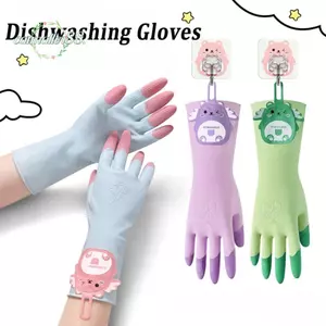 CATMALLER88 1 Đôi Găng Tay Rửa Chén, Găng Tay Vệ Sinh Giặt Chống Trơn Trượt Kéo Dài, Găng Tay Vệ Sinh Nhà Bếp Có Thể Tái Sử Dụng Chống Nước Chống Rách Sử Dụng Nhà Bếp