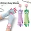 CATMALLER88 1 Đôi Găng Tay Rửa Chén, Găng Tay Vệ Sinh Giặt Chống Trơn Trượt Kéo Dài, Găng Tay Vệ Sinh Nhà Bếp Có Thể Tái Sử Dụng Chống Nước Chống Rách Sử Dụng Nhà Bếp