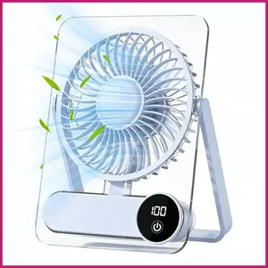 Quạt du lịch để ngủ có thể điều chỉnh 100 tốc độ Quạt du lịch di động có thể sạc lại 1200mAh cho văn phòng tại nhà shopidaevn