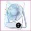 Quạt du lịch để ngủ có thể điều chỉnh 100 tốc độ Quạt du lịch di động có thể sạc lại 1200mAh cho văn phòng tại nhà shopidaevn