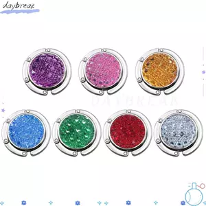 Giá đỡ móc túi DAYBREAK, Móc gấp hợp kim nhôm tròn, Móc xách tay bầu trời đầy sao di động dành cho nữ