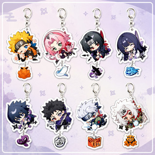 Anime Naruto Shippuden Uzumaki Kakashi SASUKE Mặt Dây Chuyền Hình Acrylic Móc Khóa Móc Khóa Bộ Sưu Tập Mô Hình Qu