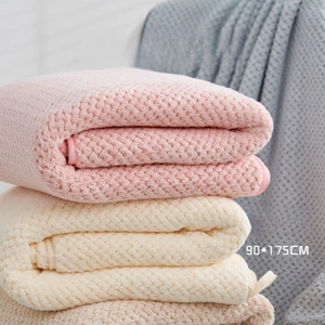 Khăn tắm lớn dày dặn phong cách Hàn Quốc, màu trơn, khô nhanh, thấm hút, mềm mại và thoải mái khăn tắm