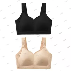 Áo ngực PYCOU dành cho nữ, Áo ngực không dây mỏng nhỏ hơn, Áo ngực hỗ trợ vừa vặn thoáng khí thoải mái mặc hàng ngày
