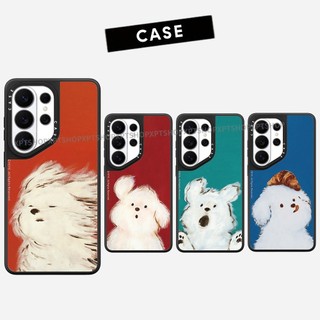 Ốp lưng Phone Case cứng gương chó lạc từ tính cho Samsung Galaxy S26 25 24 23 UItra S26 25 24 23 Plus Vỏ bảo vệ chống sốc
