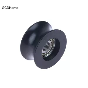 GCDHome Đường kính 14mm Tra Bánh xe Lớp phủ cao su 5 * 26 * 13 Nylon POM Vòng bi nhựa Bọc Ròng rọc Hình chữ U Rãnh HOT