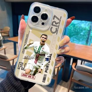 Ốp Điện Thoại Trong Suốt Sáng Tạo Bóng Đá Cậu Bé Xu Hướng Độc Đáo Thích Hợp Cho iPhone 13promax 13 14 15 16 17 pro max 16pro 15promax 14promax xs xr 11promax Ốp Silicon Linh Hoạt
