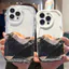 Ốp lưng tương thích cho iPhone 17 Air 16 15 14 13 12 11 Pro X XR XS Max SE 2020 6 7 8 Plus Kem gợn sóng viền cong Motif Snow Mountain NYK330