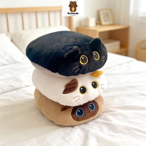 LON Mô Phỏng Dễ Thương Mèo Đen Đệm Ghế Sang Trọng Đồ Chơi Cho Bé Trai Cô Gái Sang Trọng Búp Bê Mèo Gối Động Vật Gối Ngủ Cho Bé Gái Quà Tặng Sinh Nhật Ngày Trẻ Em Trao Đổi Quà Tặng Giáng Sinh