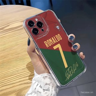 Ốp Điện Thoại Trong Suốt Phong Cách Mới Màu Sắc Phù Hợp Không. 7 Bóng Đá Thích Hợp Cho iPhone 12 13 14 15 Promax 16 17 Promax xr xs 11promax 12promax 13pro 14pro Ốp Chống Sốc Linh Hoạt