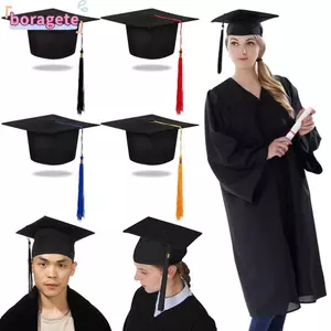 BORAGETE Vữa Mũ Dự Tiệc Đại Học Chúc Mừng Tốt Nghiệp Đại Học Unisex Mũ Học Thuật