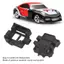 YICA 2 Bộ Hộp số RC, Vỏ hộp số RC màu đen bằng nhựa, Phụ kiện RC cho Wltoys 284161/284010/284131 Phiên bản, phiên bản K969, xe RC phiên bản K989